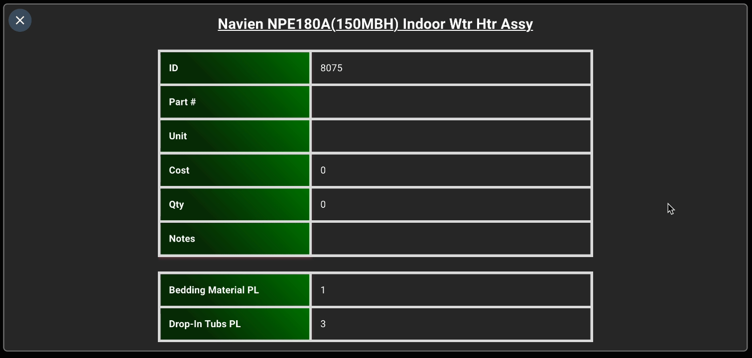 Review Inventory Items